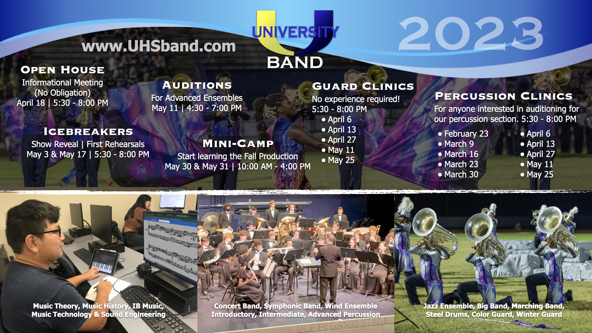 UHS Band Spring Training Poster